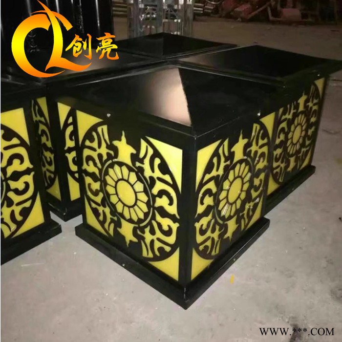 中山市創亮戶外照明CL-2247 歐式特色太陽能柱頭燈 全銅柱頭燈 花園圍墻燈 防水門柱燈