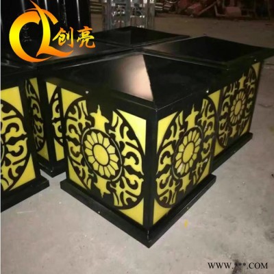 中山市創(chuàng)亮戶外照明CL-2247 歐式特色太陽能柱頭燈 全銅柱頭燈 花園圍墻燈 防水門柱燈