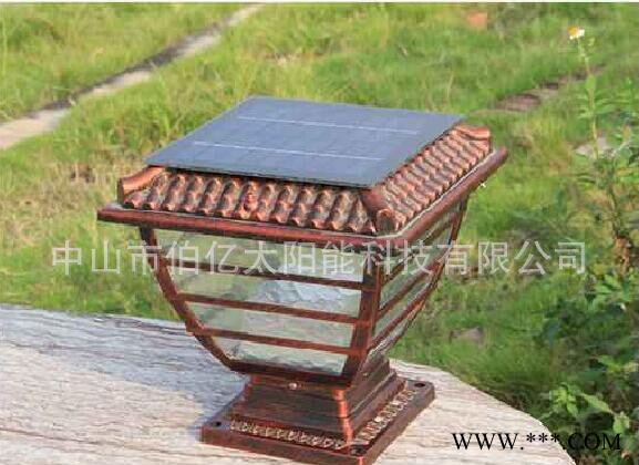 家用小區草地花園照明裝飾燈 太陽能圍墻燈  太陽能柱頭燈 草坪燈