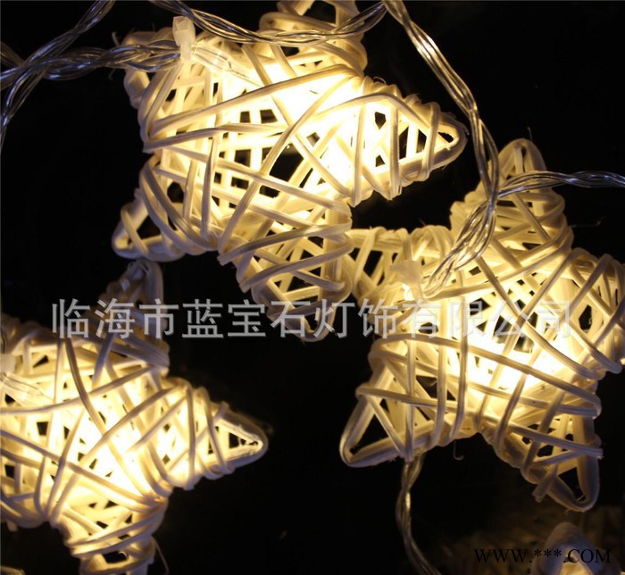 LED裝飾燈串 藤愛心婚禮圣誕彩燈串 太陽能電池 工藝品燈串