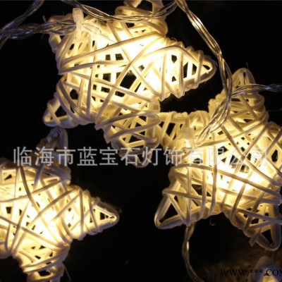 LED裝飾燈串 藤愛心婚禮圣誕彩燈串 太陽能電池 工藝品燈串