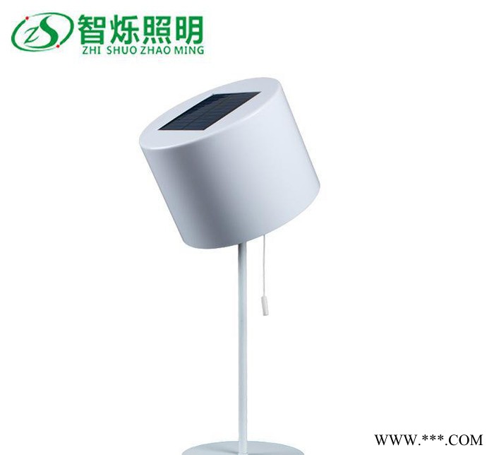 創意拉線式護眼太陽能LED臺燈室內臥室床頭太陽能夜燈熱賣