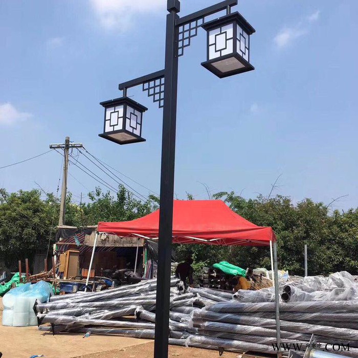 常州FNZH伍玖照明0350107湖北黃石小區園林廣場戶外綠化特色仿古太陽能不銹鋼鋁型材防水庭院燈廠家景觀路燈批發