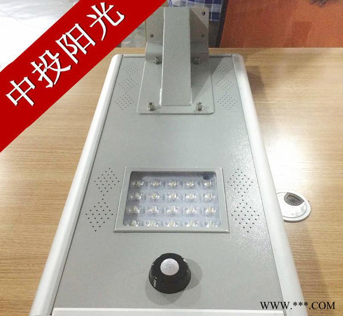 一體化太陽能路燈鋰電池人體感應一體化太陽能LED路燈生產