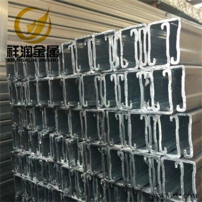 天津祥潤熱鍍鋅光伏支架配件太陽能支架C型鋼Q235材質廠家銷售