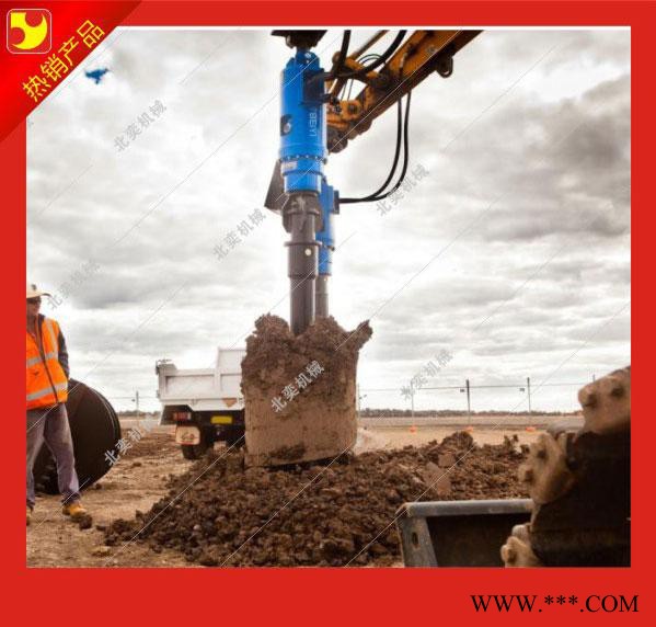 北奕機械 天津太陽能光伏支架專用打樁機