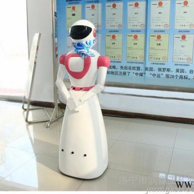 潤煤VTF165 獨特時尚的機器人外形根據(jù)餐廳引導線，自動送菜避障功能玻璃鋼外殼標配48V 12AH鋰電池以及充電器