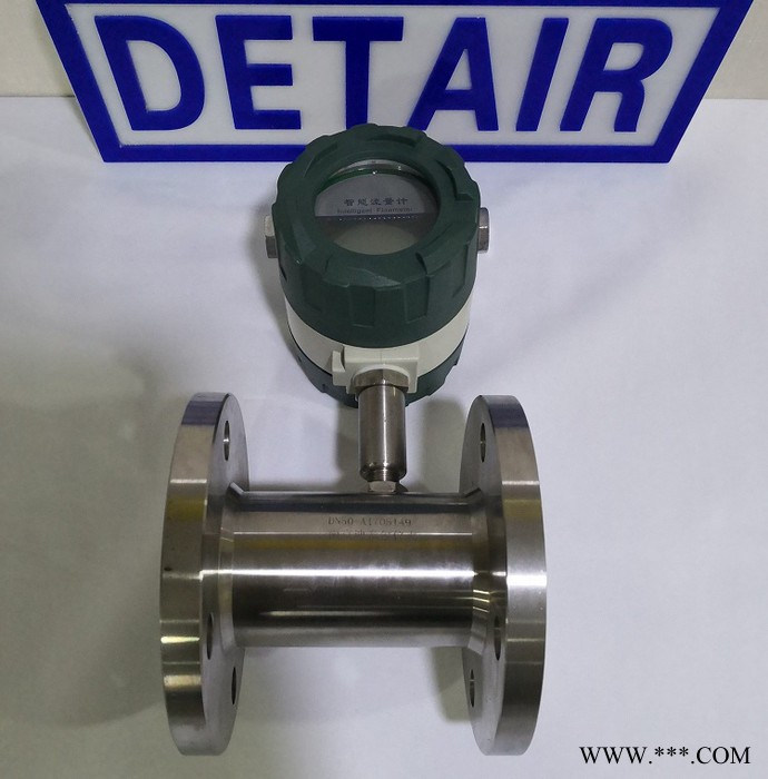 YDLW液體渦輪流量計,現場顯示,鋰電池,不銹鋼法蘭,水流量計