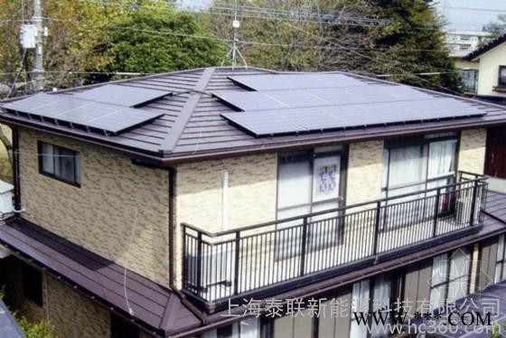 泰聯(lián)10KW上海別墅屋頂太陽能光伏發(fā)電站系統(tǒng)安裝