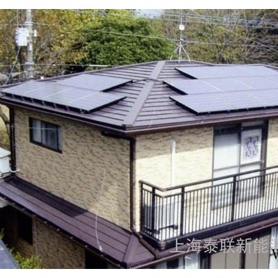 泰聯(lián)10KW上海別墅屋頂太陽能光伏發(fā)電站系統(tǒng)安裝