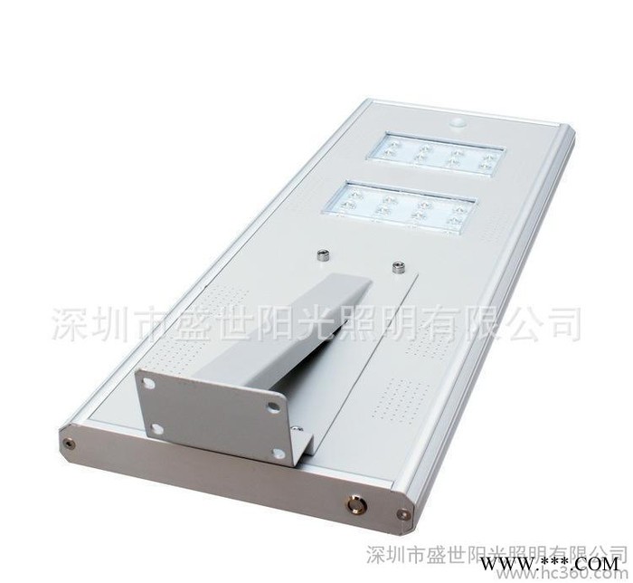 廣東鋰電池人體感應 一體化太陽能路燈/庭院燈20w
