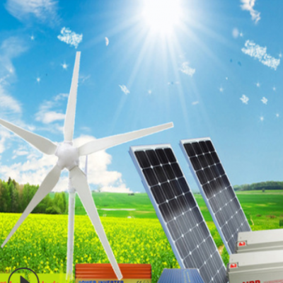 廣東廠家1000W風光互補發電系統家用輸出220V電壓風能太陽能一套