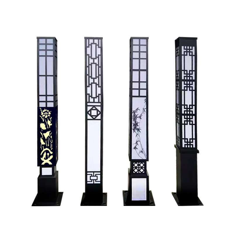 太陽能路燈價(jià)格表太陽能景觀燈不銹鋼庭院燈圓形高桿燈