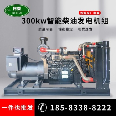 300千瓦柴油發電機廠家 康沃三相無刷全自動 大功率300kw發電機