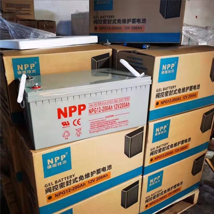 耐普蓄電池12V200AH12V100AH膠體蓄電池UPS/EPS消防應急電太陽能