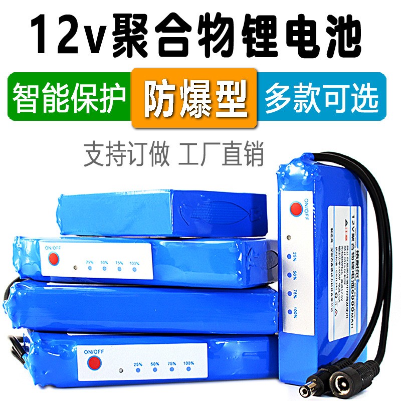 12V鋰電池聚合物輕小尺寸監(jiān)控攝像機路郵器便攜后備6A8A10A20A H安