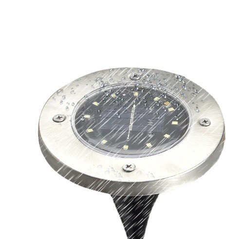 太陽能單晶和多晶地埋燈LED不銹鋼埋地燈花園庭院 草坪防水地插燈