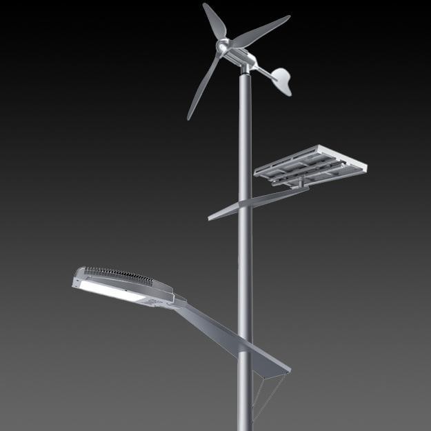 廠家供應(yīng)8米50W單臂風(fēng)光互補(bǔ)鋰電池太陽能路燈