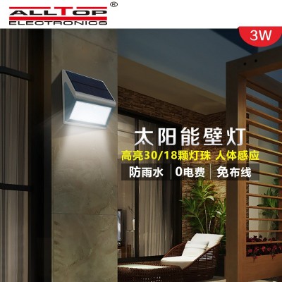 60LED亞馬遜跨境太陽能燈戶外庭院燈防雨感應壁燈新農村led路燈