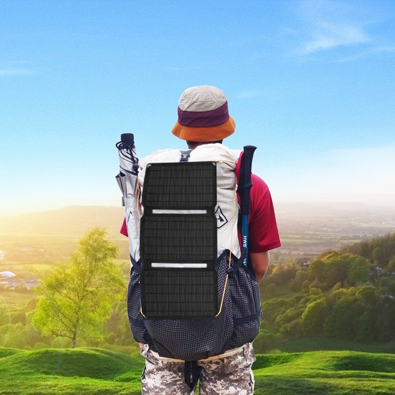 伏來陽(yáng) E20W輕薄便攜可折疊高效單晶硅太陽(yáng)能手機(jī)充電器旅游