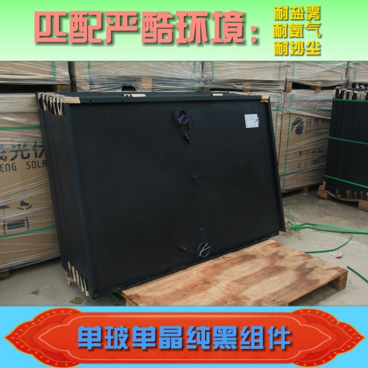 高效單晶硅或多晶硅電池片 黑框組件 按需定制 全國包郵