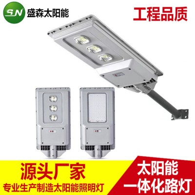 新款一體化路燈 外貿(mào)室外庭院燈 戶(hù)外道路市政工程led感應(yīng)路燈