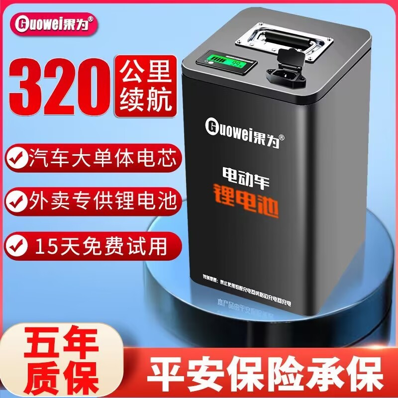 電動車鋰電池60v電瓶車電瓶72V外賣車三四輪車大功率電池48V批發