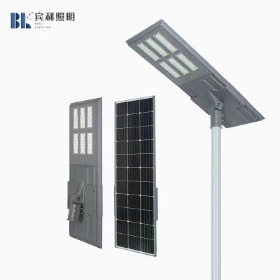 賓利照明太陽能路燈大平板一體化高品質大功率城市農村道路燈頭