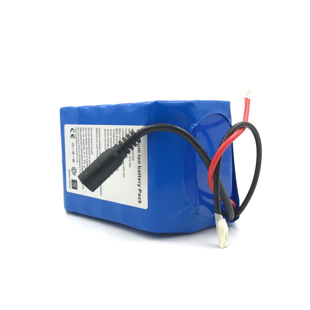 10串37-42V5000足容5A電動自行滑板車太陽能燈設備用蓄鋰電池組