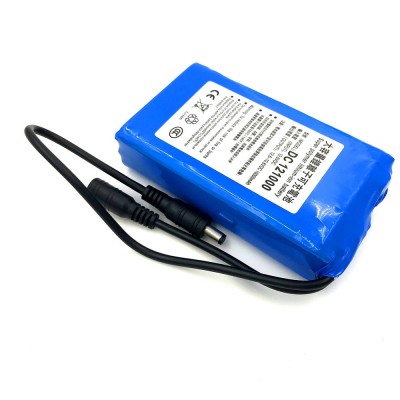 12V10000足容量聚合物LED燈太陽能電風機門鎖監控共享應急鋰電池