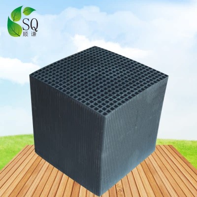 100MM蜂窩活性炭 防水活性炭塊現貨批發 工業廢氣吸附蜂窩活性炭