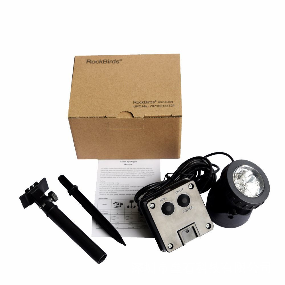 廠家直銷太陽能水底燈水池景觀燈噴泉裝飾射燈燈6LED單頭雙頭三頭