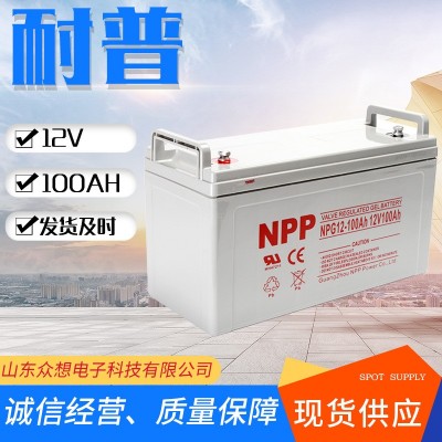 NPP耐普蓄電池12v100ah機房UPSEPS直流屏NPG12-100太陽能 膠體電池