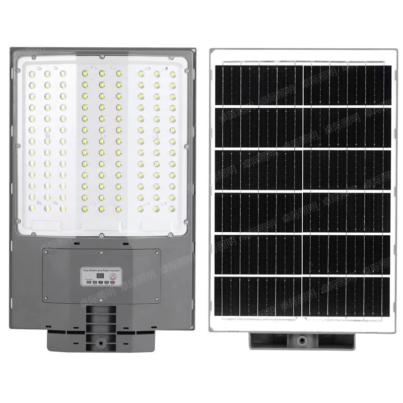 太陽(yáng)能路燈戶外家用超亮LED防水庭院燈三面發(fā)光一體化感應(yīng)燈大燈