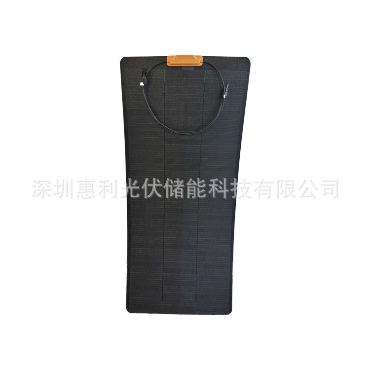 柔性太陽能板單晶硅100W光伏發(fā)電板批發(fā)車頂太陽能電池板12v充電