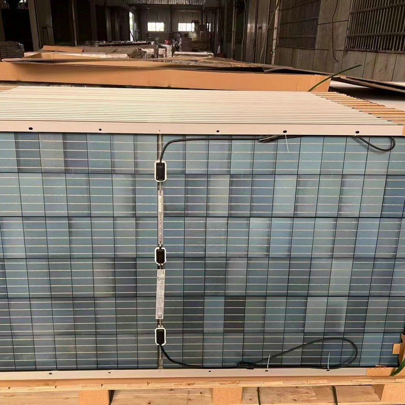批發(fā)晶科405W太陽(yáng)能電池板單晶光伏發(fā)電板大功率太陽(yáng)能發(fā)電板