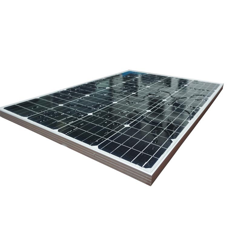 單晶太陽能板100W高率12V電瓶監控房車廠家直供太陽能電池板 批發