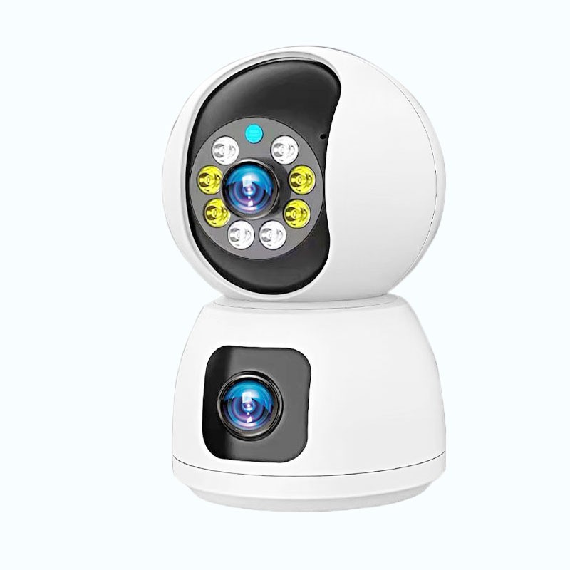 槍球聯(lián)動(dòng)雙鏡頭一體搖頭機(jī)360全景自動(dòng)旋轉(zhuǎn)云臺(tái)高清監(jiān)控?cái)z像頭