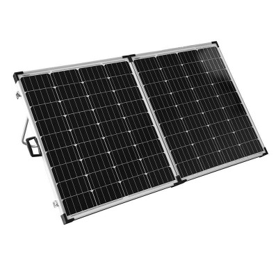 源頭工廠40W18V單晶硅板鋁框折疊太陽能光伏電池板便攜移動(dòng)充電板