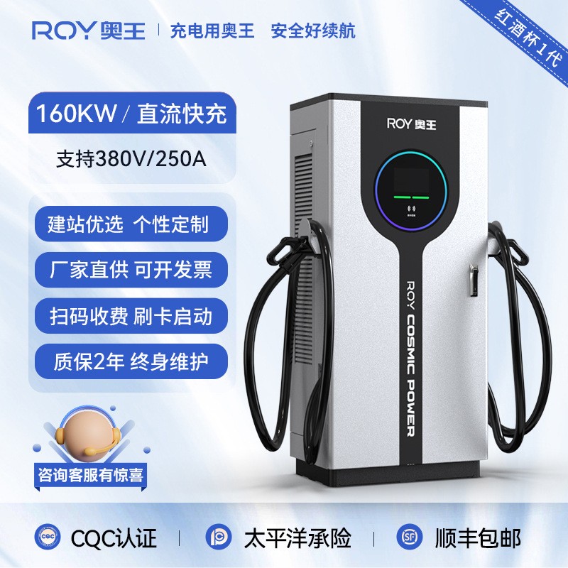 ROY奧王新能源電動(dòng)汽車(chē)直流充電樁國(guó)標(biāo)快充落地式商用建造充電站
