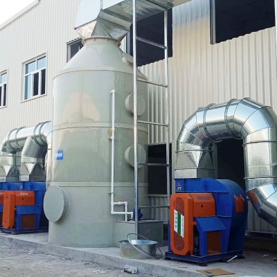 廢氣處理成套設備 不銹鋼洗滌塔PP噴淋塔廢氣處理一體化設備浙江