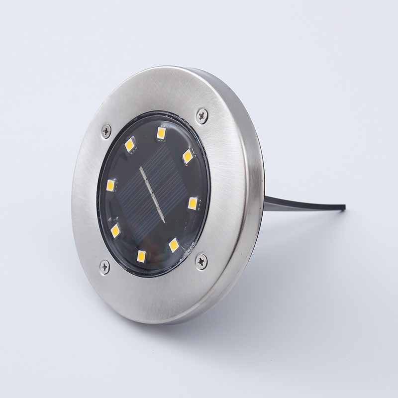 太陽能地埋燈 戶外防水LED不銹鋼地埋燈戶外景觀庭院裝飾燈地插燈