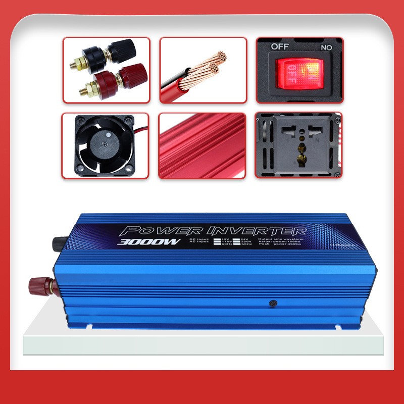 跨境電商12v/24v轉220v/110v逆變器 12v24v太陽能戶外車載逆變器